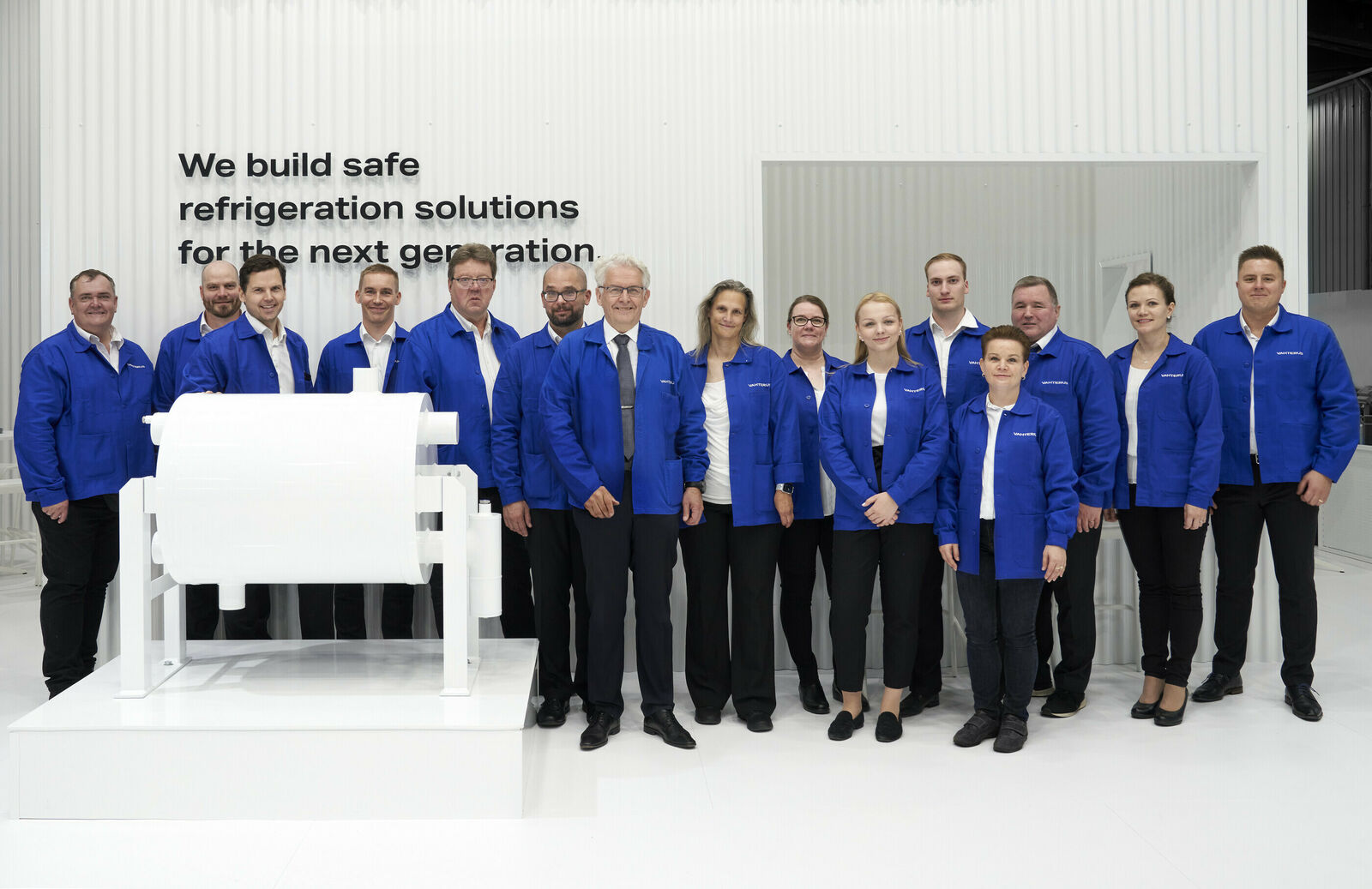 Sven (left) pictured with the Vahterus team at Chillventa, the world’s leading exhibition for refrigeration.