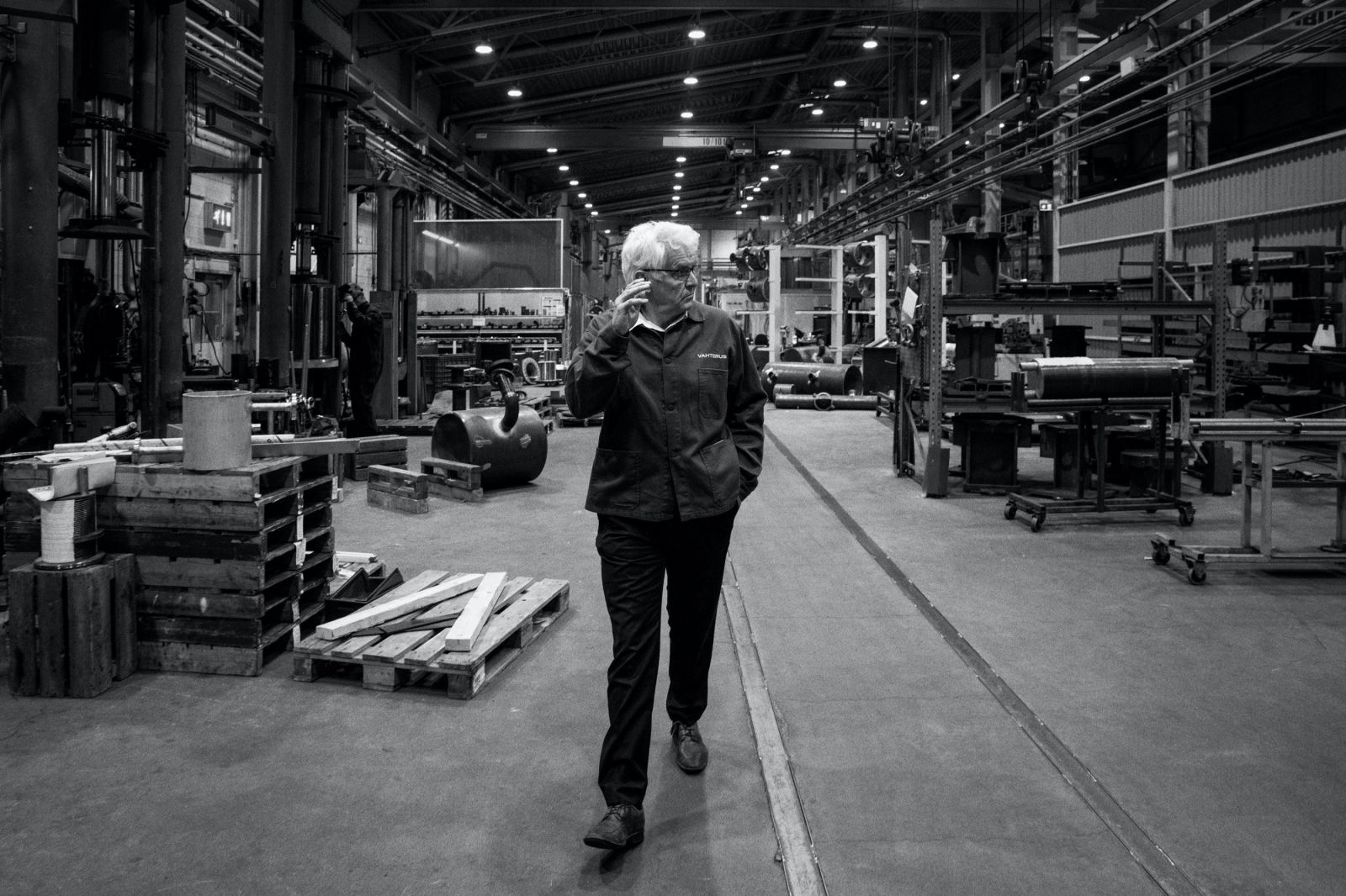 Vahterus founder Mauri Kontu photographed at Vahterus factory in Kalanti, Finland.